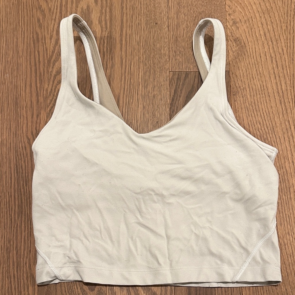 Lululemon Athletica Cream Sports Bra